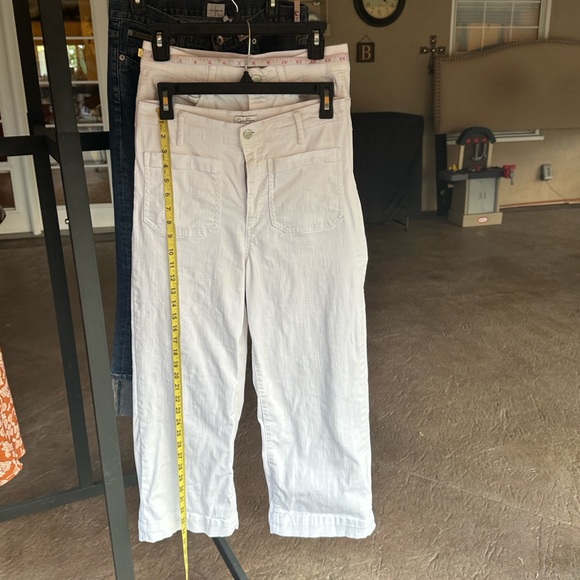 Capris - white ca bi pants / Jessica Simpson wide leg and Angel straight leg - Picture 10 of 13